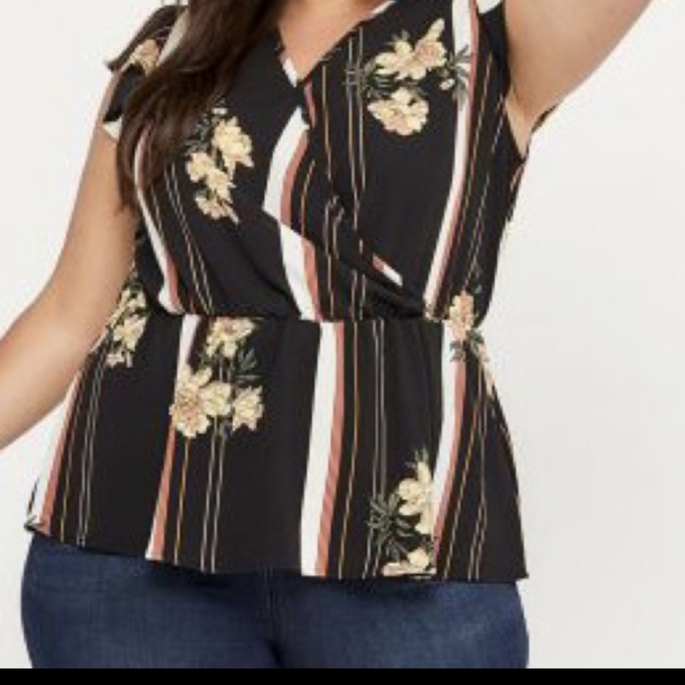 Faux wrap top